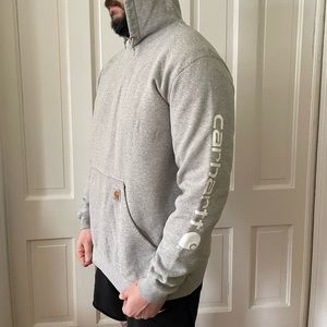 Mens LT Carhartt Grey Hoodie
